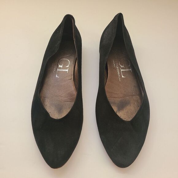 AGL Suede Leather Pointed Toe Ballet Flats Size 38.5 | 8.5 - Picture 1 of 10